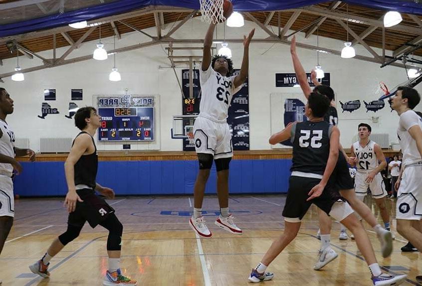 Poly Prep Boys Basketball in action on the court